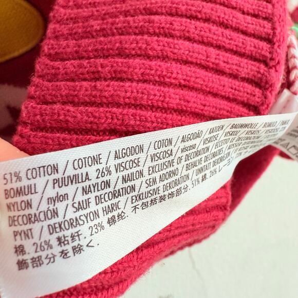 Disney Store Japan Mickey Minnie Christmas Sweater Fair Isle Womens L Tokoyo - Picture 6 of 8